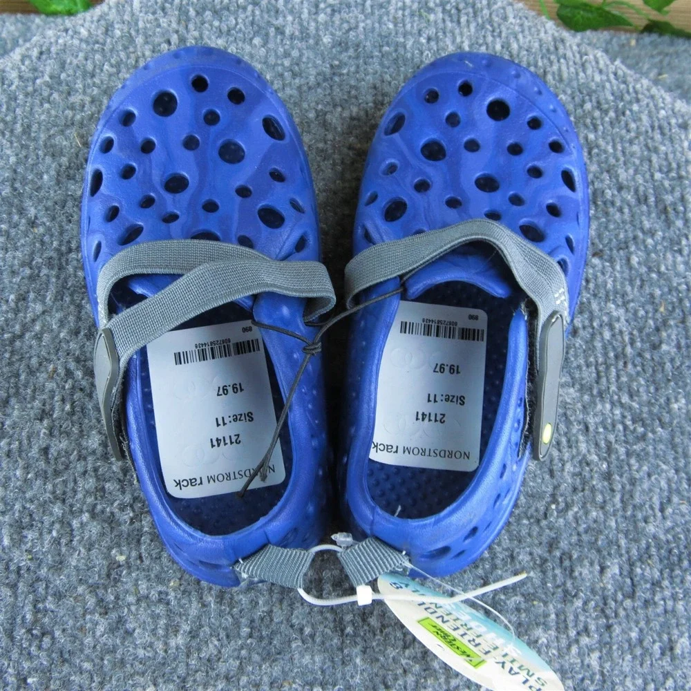 Western Chief Boys Fisherman Size T 11 Medium Shoes Blue‎ Synthetic Slip On